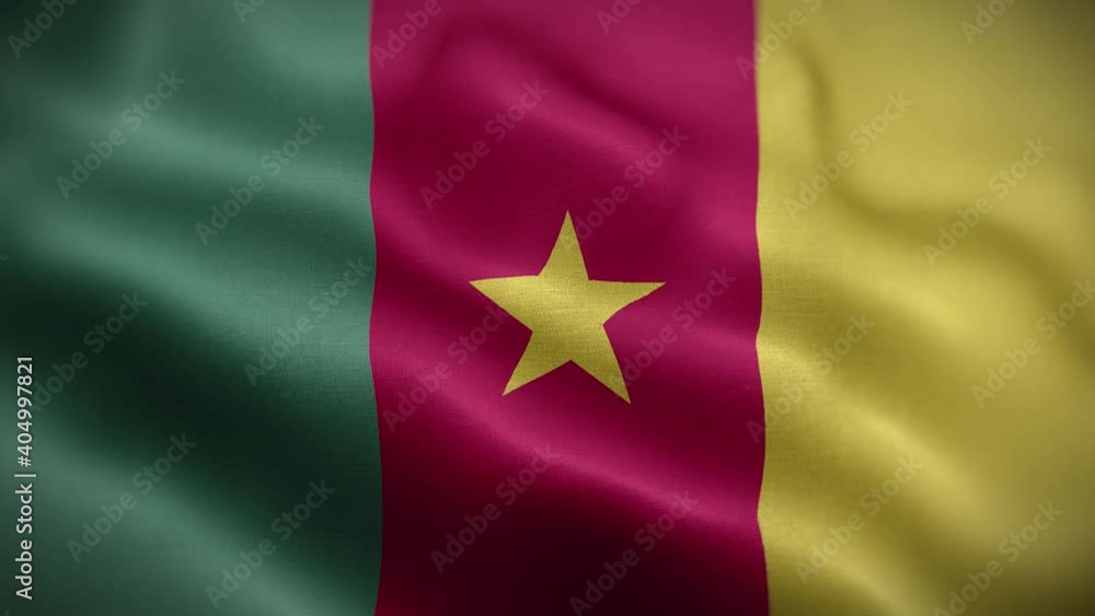 Cameroon Flag Textured Waving Front Background HD Cameroon Flag Textured Waving Front Background HD