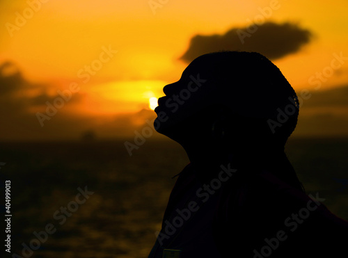 silhouette of person