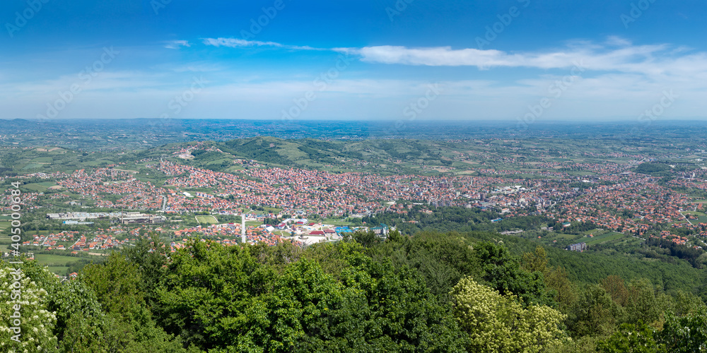 Panorama View of Arandjelovac City in Serbia