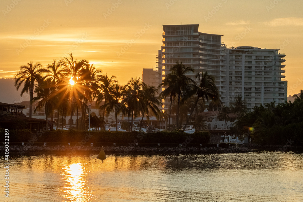 Obraz premium Atardecer en Ixtapa
