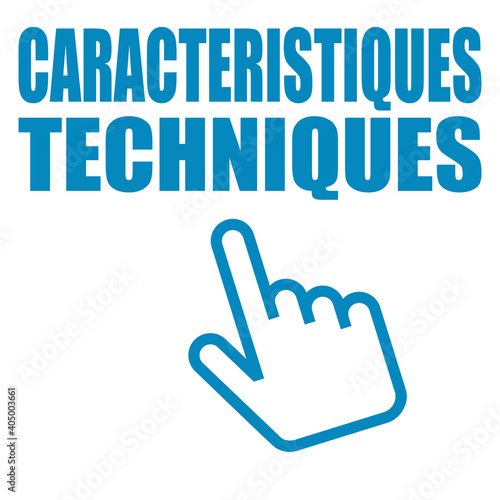 Logo caractéristiques techniques.