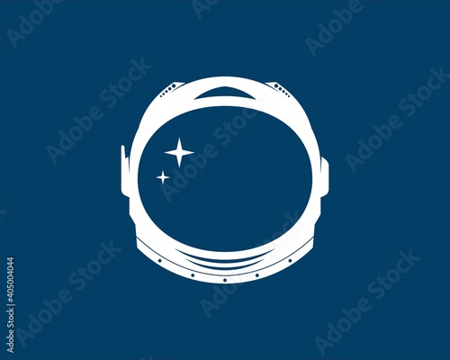 Space helmet with shinning star inside