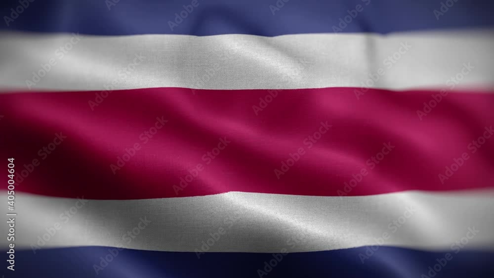Costa Rica Flag Textured Waving Front Background HD