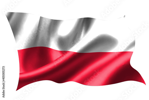 ポーランド 国旗 シルク アイコン