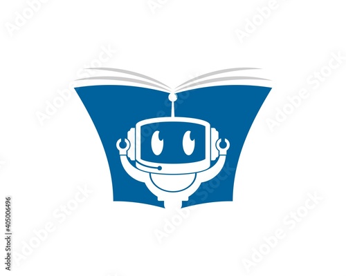 Education book with mini robot inside