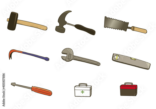 工具のイラストセット