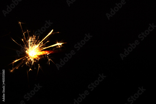 Handheld firework background