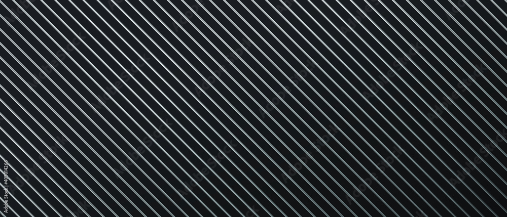 Black horizontal 3D stripes. Dark Geometric grid diagonal lines background. Modern dark abstract vector texture. Abstract technology futuristic concept digital. Black minimalist background with ribbed Black horizontal 3D stripes. Dark Geometric grid diagonal lines background. Modern dark abstract vector texture. Abstract technology futuristic concept digital. Black minimalist background with ribbed