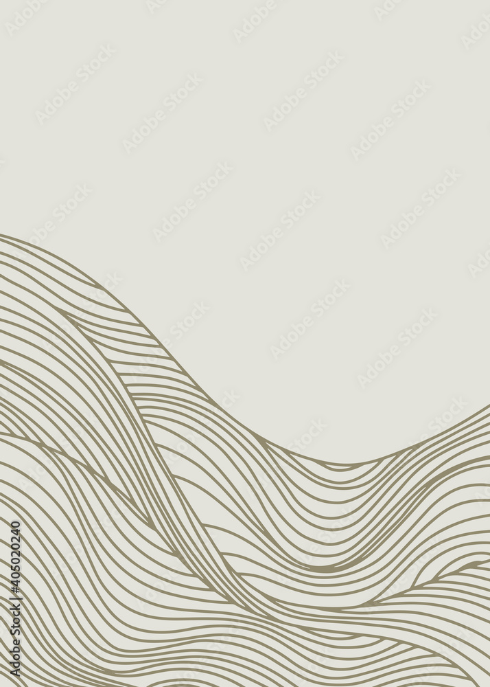 Geometric Line Art Template