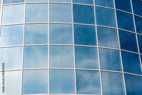 building facade of glass