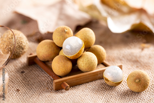 Close up of longan, Longan fruit 