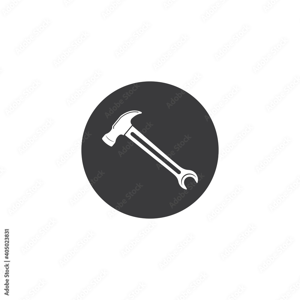 hummer wrench icon vector illustration design hummer wrench icon vector illustration design