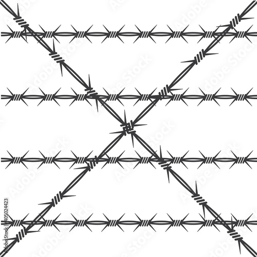 barbed wire vector illustration design