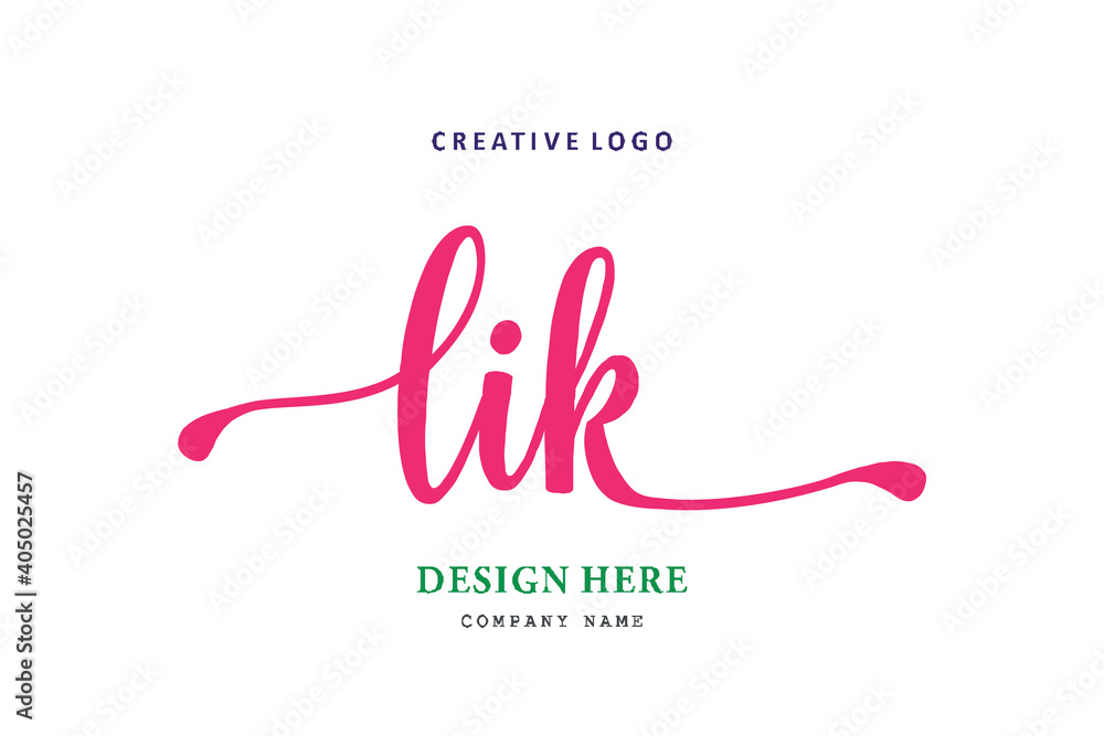 LIK lettering logo is simple, easy to understand and authoritative LIK lettering logo is simple, easy to understand and authoritative