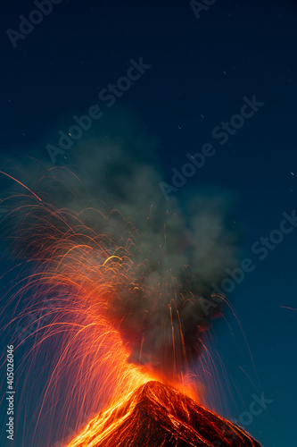 Erupción en el Volcán de Fuego