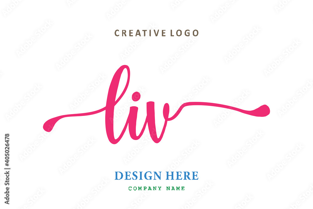 LIV lettering logo is simple, easy to understand and authoritative ...