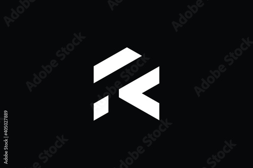 RC logo letter design on luxury background. CR logo monogram initials letter concept. RC icon logo design. CR elegant and Professional letter icon design on black background. R C CR RC