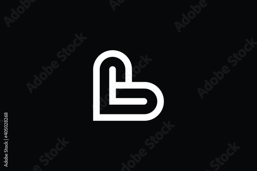 BL logo letter design on luxury background. LB logo monogram initials letter concept. BL icon logo design. LB elegant and Professional letter icon design on black background. B L LB BL