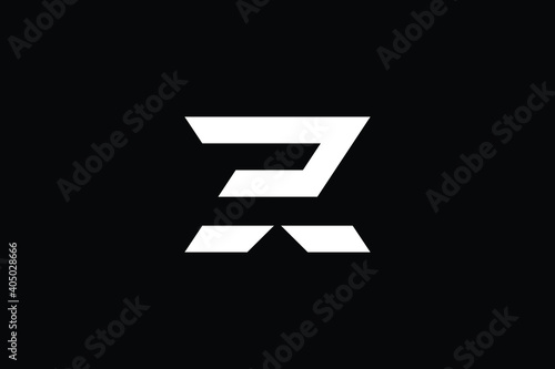ZX logo letter design on luxury background. XZ logo monogram initials letter concept. ZX icon logo design. XZ and Professional letter icon design on black background. X Z ZX ZX photo