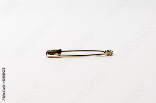 Safety pin on white background © 희연 황