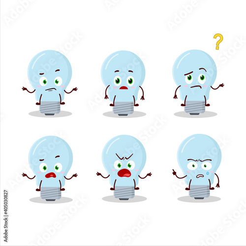 Cartoon character of halogen with what expression