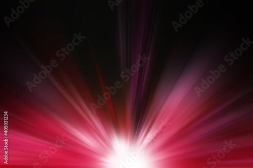 Abstract sunburst coloured in red 