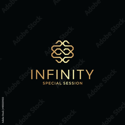 Initial letter ss with abstract infinity logo Premium Vector