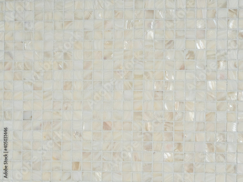 Seamless shiny marble tiles background.Bathroom mosaic wall covering texture.