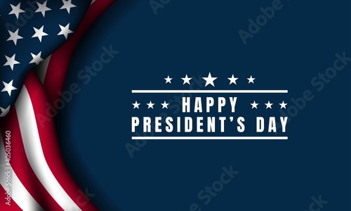 Photo President's Day Background Design. Vector Illustration.