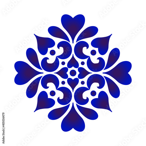 flower blue and white