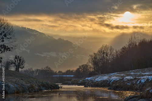 Sunrise on the river
