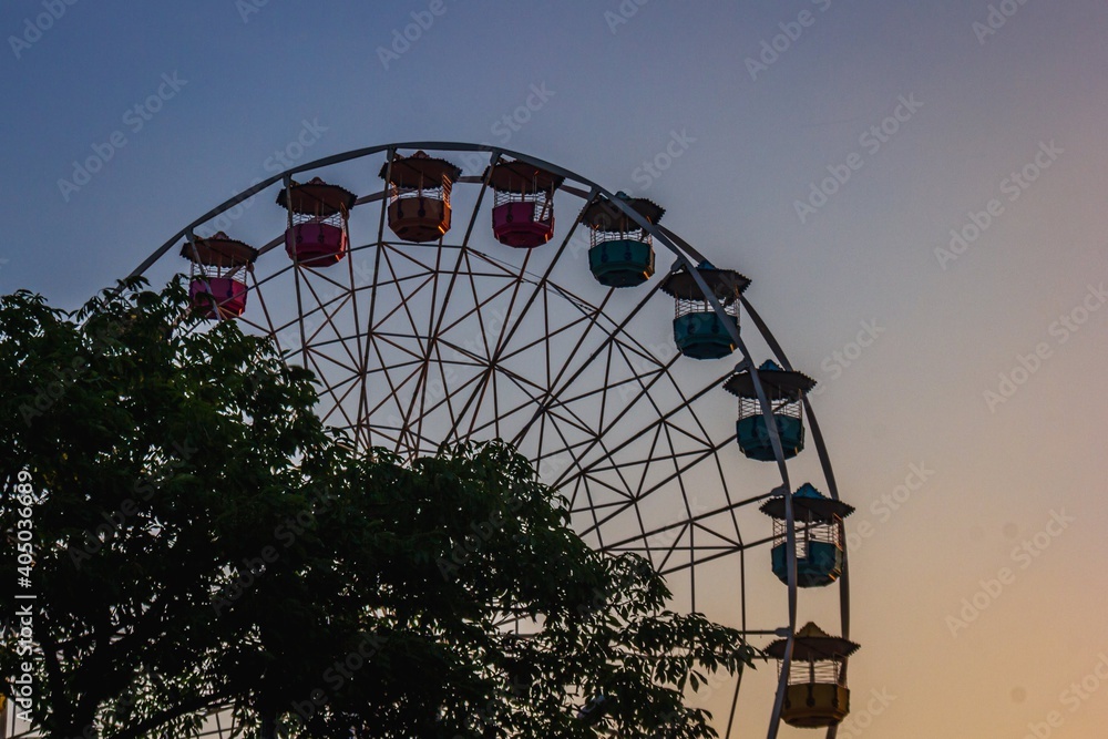 ferris wheel on a day ferris wheel on a day