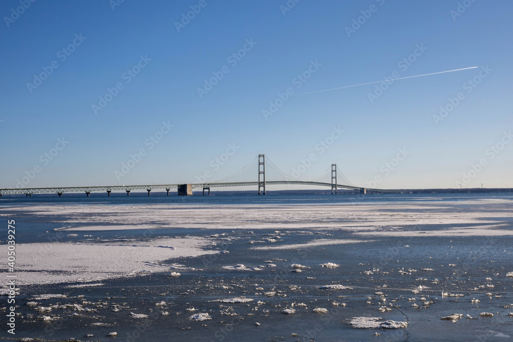 The Mackinac Bridge from Straits State Park The Mackinac Bridge from Straits State Park