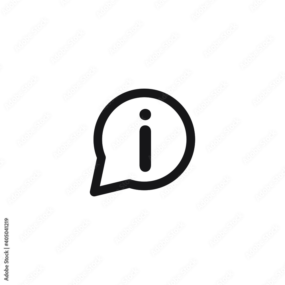 Icon vector graphic of information mark Icon vector graphic of information mark