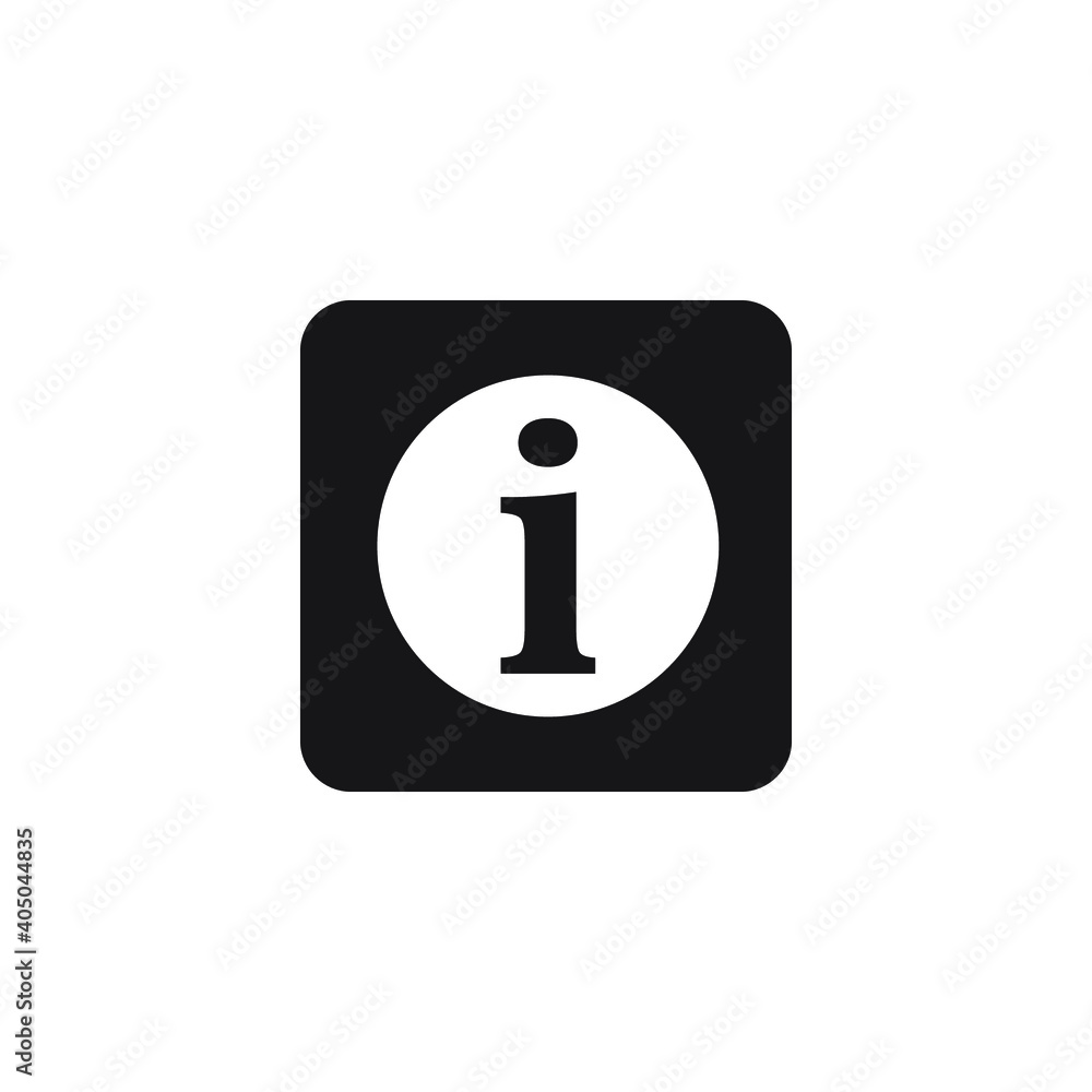 Icon vector graphic of information mark Icon vector graphic of information mark