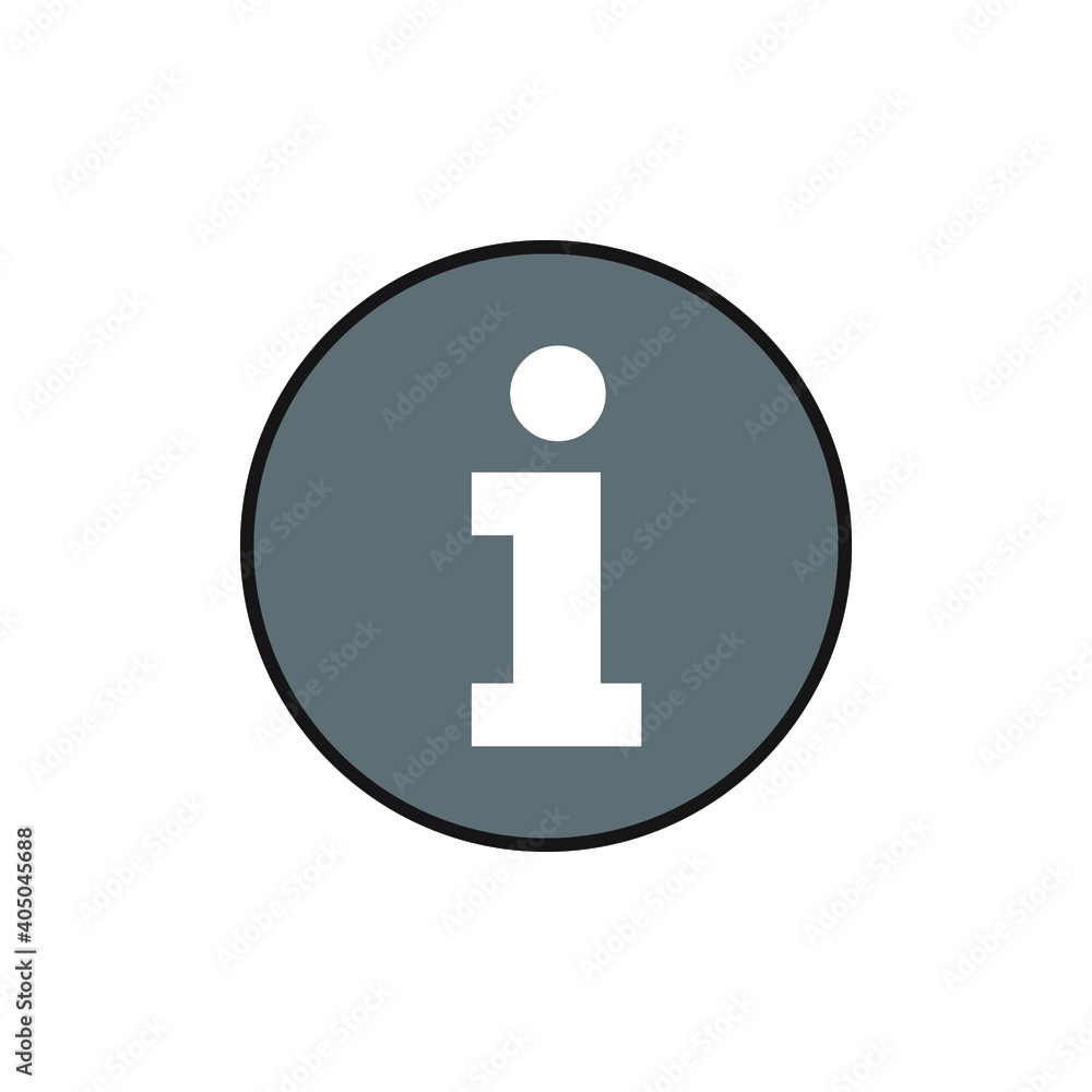 Icon vector graphic of information mark circle, good fortemplate Icon vector graphic of information mark circle, good fortemplate