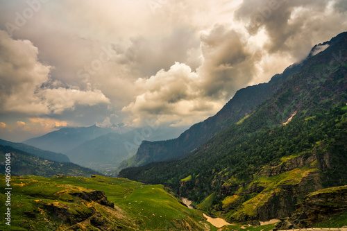 landscape with clouds