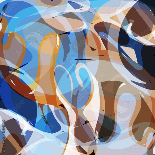 abstract color pattern in graffiti style Quality illustration for your design