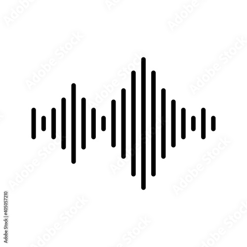 sound wave audio icon vector