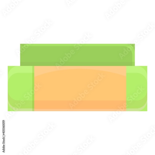 Biodegradable plastic box icon. Cartoon of biodegradable plastic box vector icon for web design isolated on white background