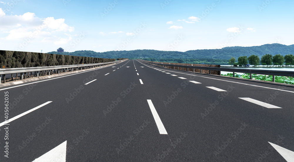 Fototapeta premium Roads and architectural landscape of modern Chinese cities.