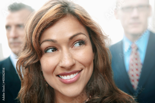 Business people standing together