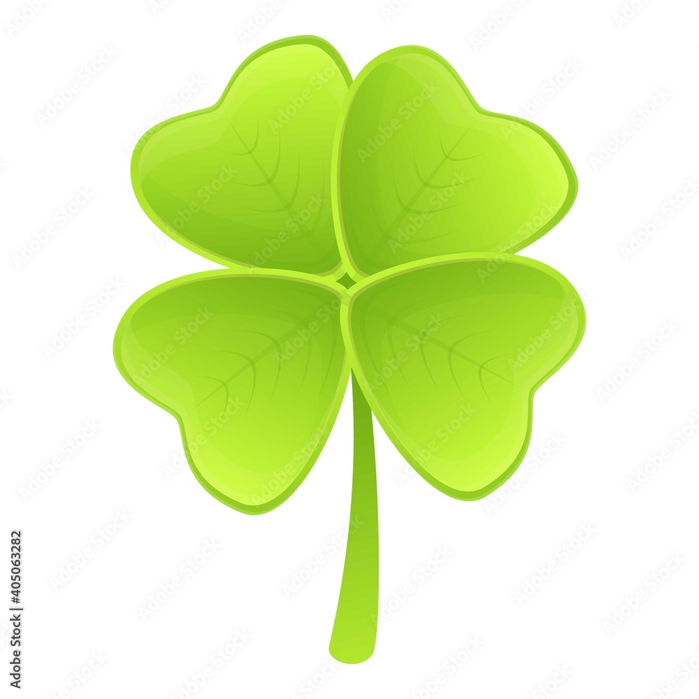 Clover nature icon. Cartoon of clover nature vector icon for web design isolated on white background Clover nature icon. Cartoon of clover nature vector icon for web design isolated on white background