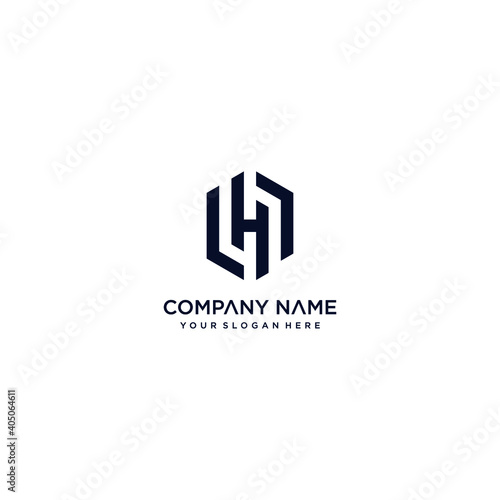 h letter vector logo abstract template