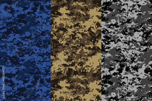 Seamless desert camouflage abstract pattern, Military Camouflage pattern design element for Army background,  printing clothes, fabrics, sport t-shirts jersey, web banners, cards and wallpapers