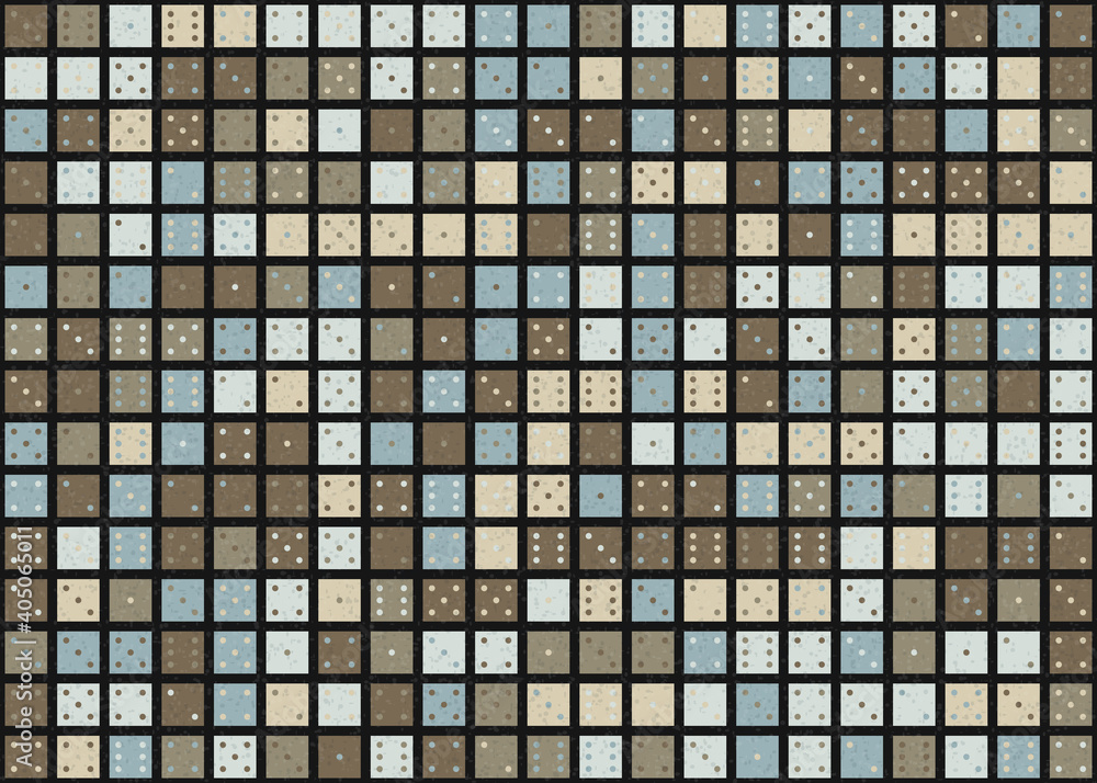 Fototapeta premium Abstract Geometric Pattern generative computational art illustration