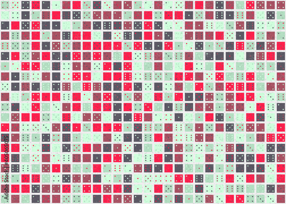 Fototapeta premium Abstract Geometric Pattern generative computational art illustration