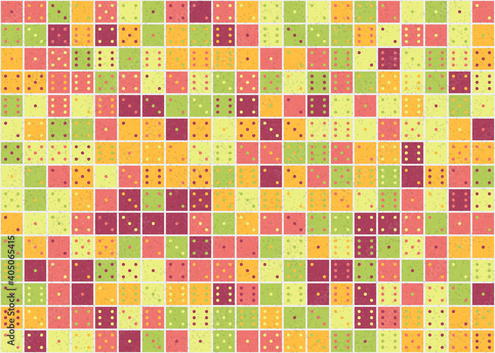 Fototapeta premium Abstract Geometric Pattern generative computational art illustration