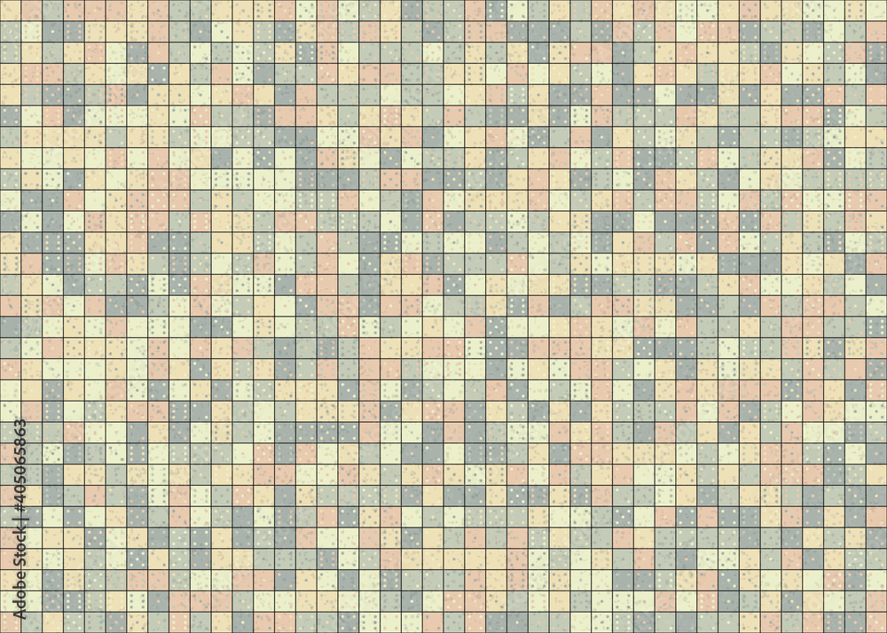 Fototapeta premium Abstract Geometric Pattern generative computational art illustration