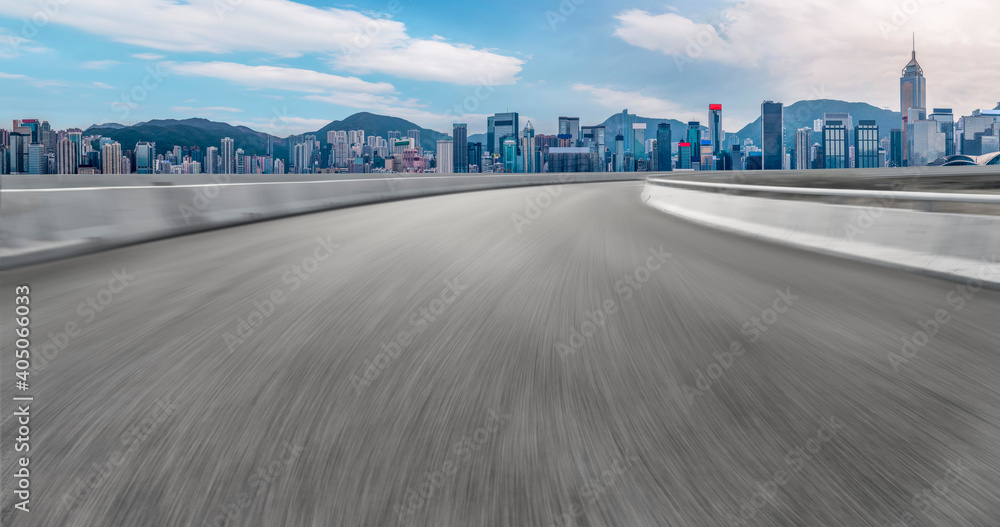 Fototapeta premium Roads and architectural landscape of modern Chinese cities.